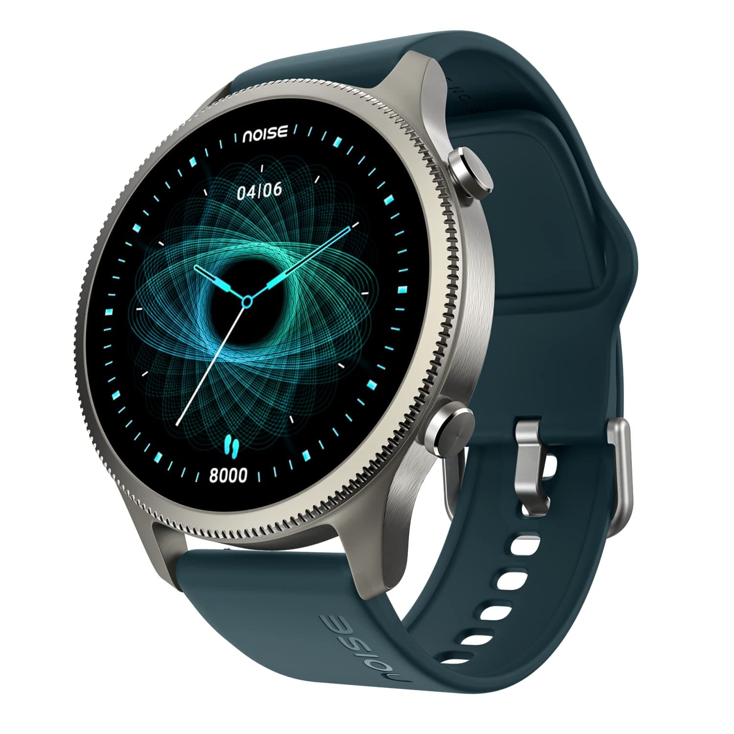 Noise NoiseFit Halo Bluetooth Calling Smart Watch, 1.43" AMOLED Display, Premium Metallic Build, Always on Display, Smart Touch Tech, Health Suite - Forest Green