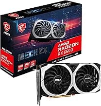 MSI Gaming AMD Radeon RX 6600 128-bit 8GB GDDR6 DP/HDMI Dual Torx Fans FreeSync DirectX 12 VR Ready Graphics Card (RX 6600 MECH 2X 8G)