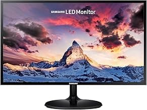 Samsung 27 inch (68.6 cm) LED Backlit Computer Monitor - Full HD, Super Slim AH-IPS Panel with VGA, HDMI Ports - LS27F350FHWXXL (Black)