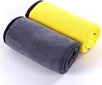 aadya alley Car Accessories Cleaning 800 GSM Microfiber Cloth for Car Cleaning and Detailing - Dual Sided, Extra Thick Plush Microfiber Cloth - 40cm x...