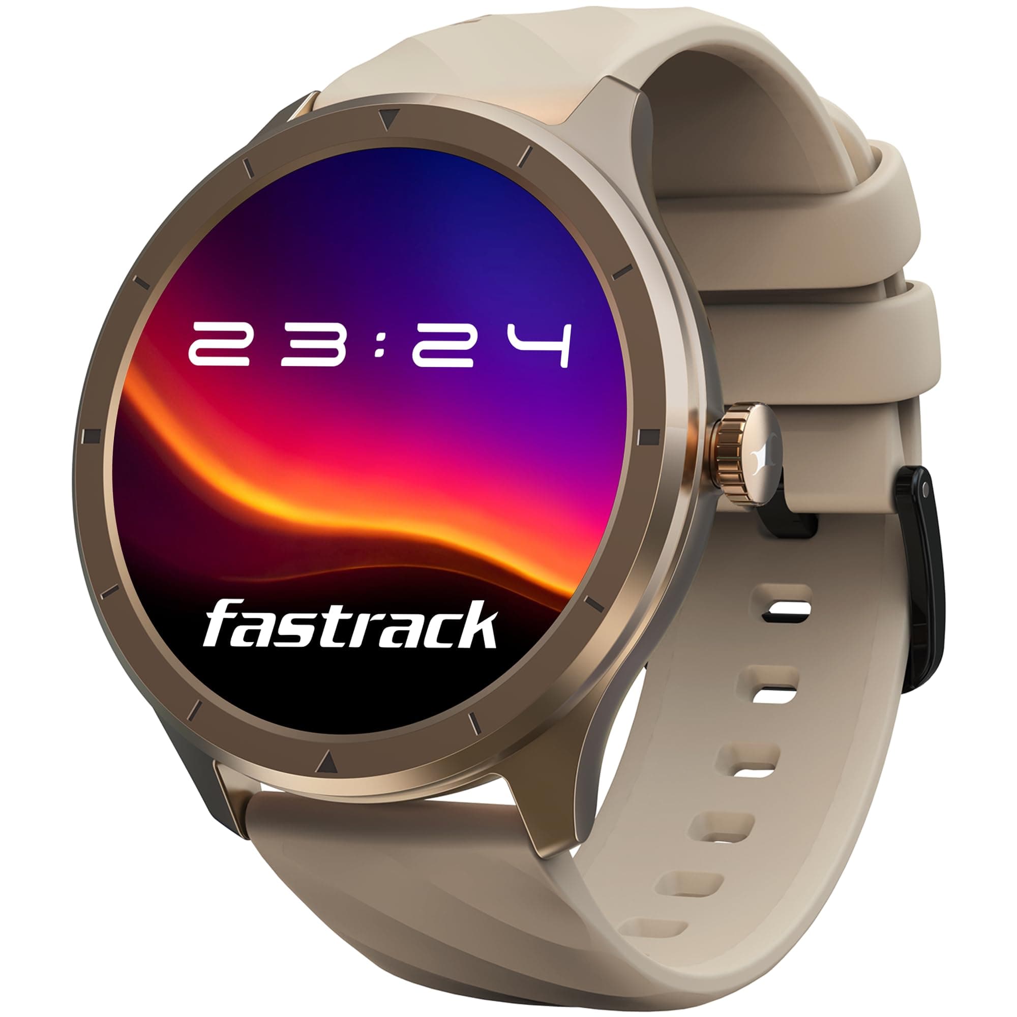 Fastrack FR2 Smart Watch, 1.38" UltraVU HD Display, Blazing Fast UI, Working Crown, AI Voice Assistant, IP68 Water & Dust Resistant, Health Suite, BT ...