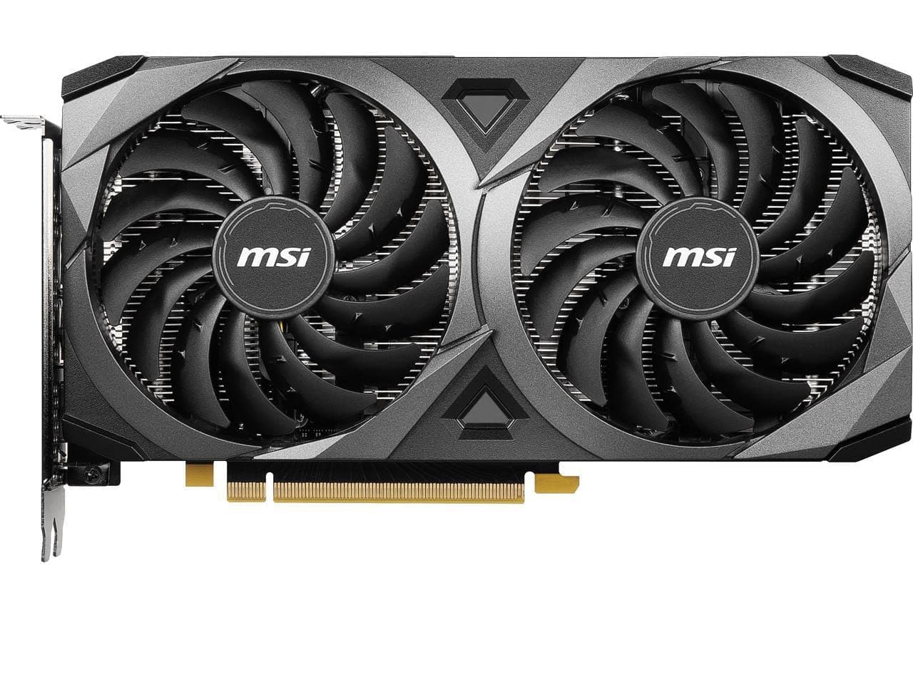 MSI Gaming GeForce RTX 3060 12GB 15 Gbps GDRR6 192-Bit HDMI/DP PCIe 4 Torx Twin Fan Ampere OC Graphics Card (RTX 3060 Ventus 2X 12G OC), Black