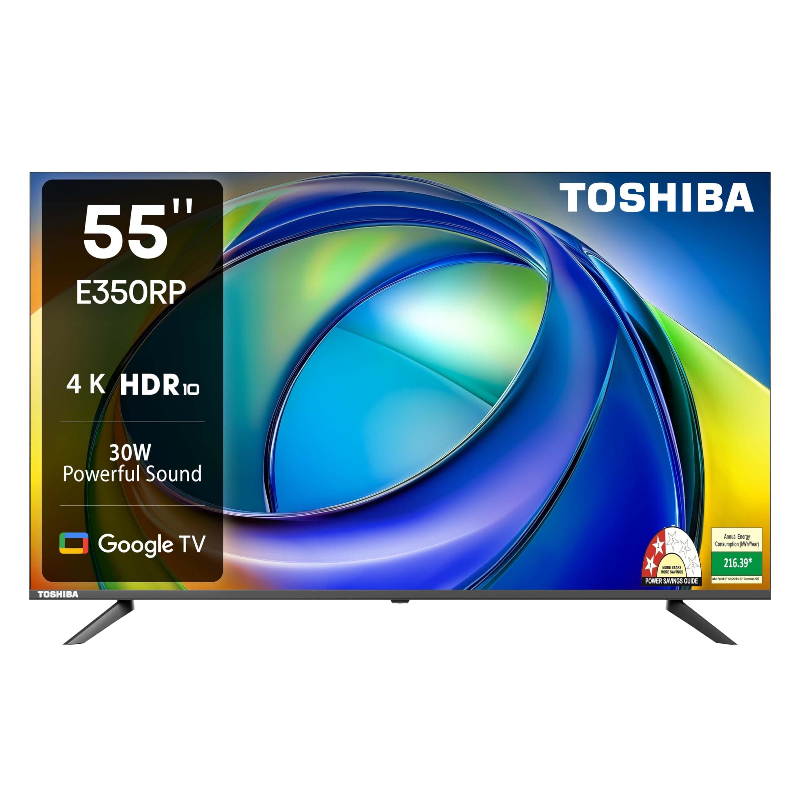 TOSHIBA 139 cm (55 inches) E350RP Series 4K Ultra HD Smart LED Google TV 55E350RP