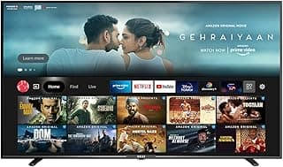 AKAI 139 cm (55 Inches) 4K Ultra HD Smart LED Fire TV AKLT55U-F7VSW (Black) (2021 Model)