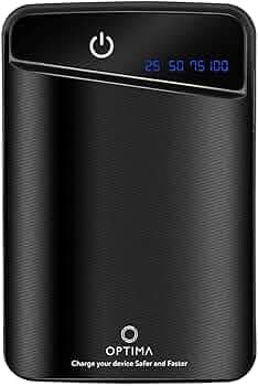 Optima PowerCore 10000 Portable Charger, One of The Smallest and Lightest 10000mAh Power Bank, Ultra-Compact Battery Pack, High-Speed Charging Technology Phone Charger (Black)