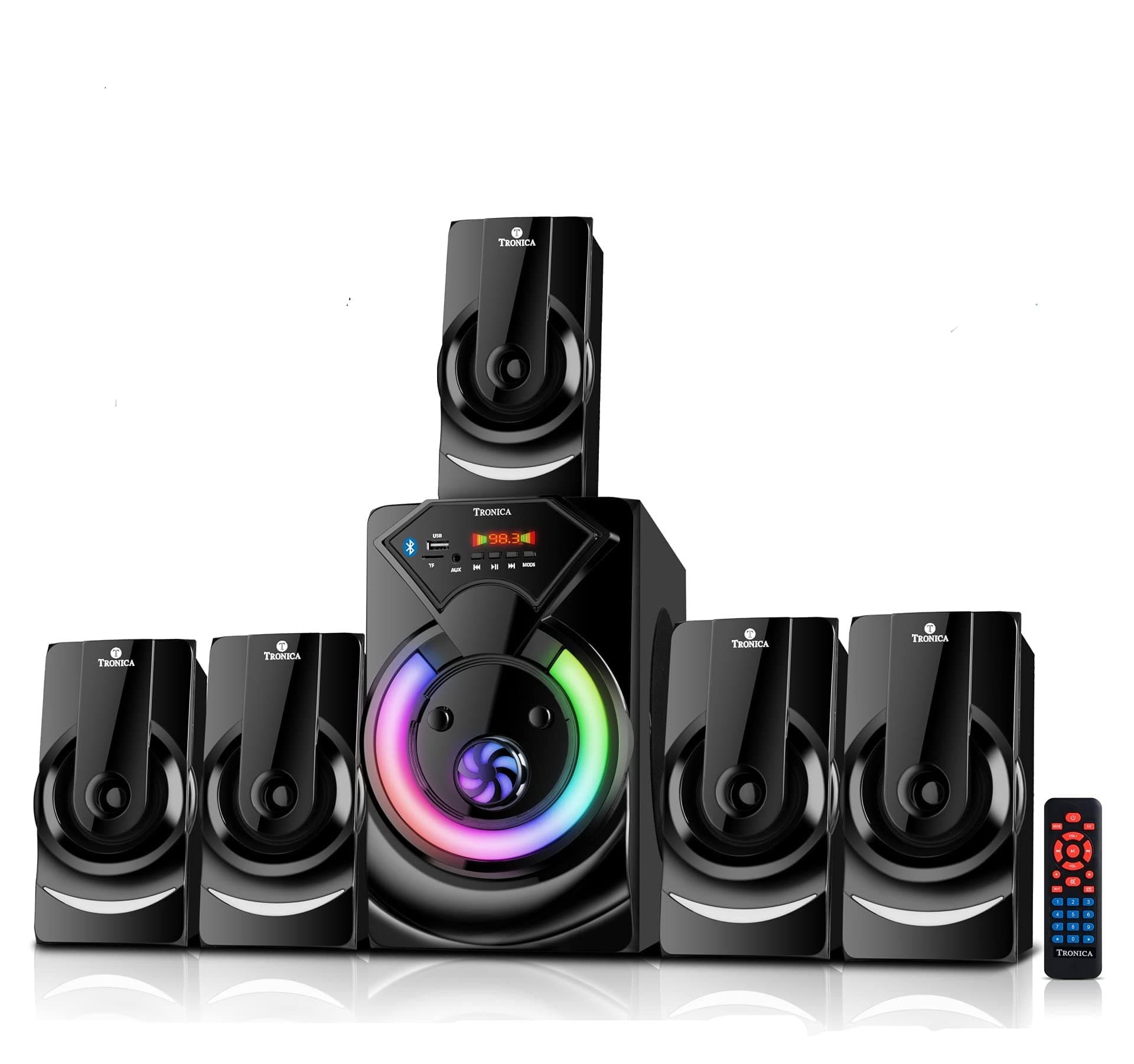 Tronica 70W BT2150 5.1 Home Theater with Bluetooth/FM/SD Card/Aux Support & Remote