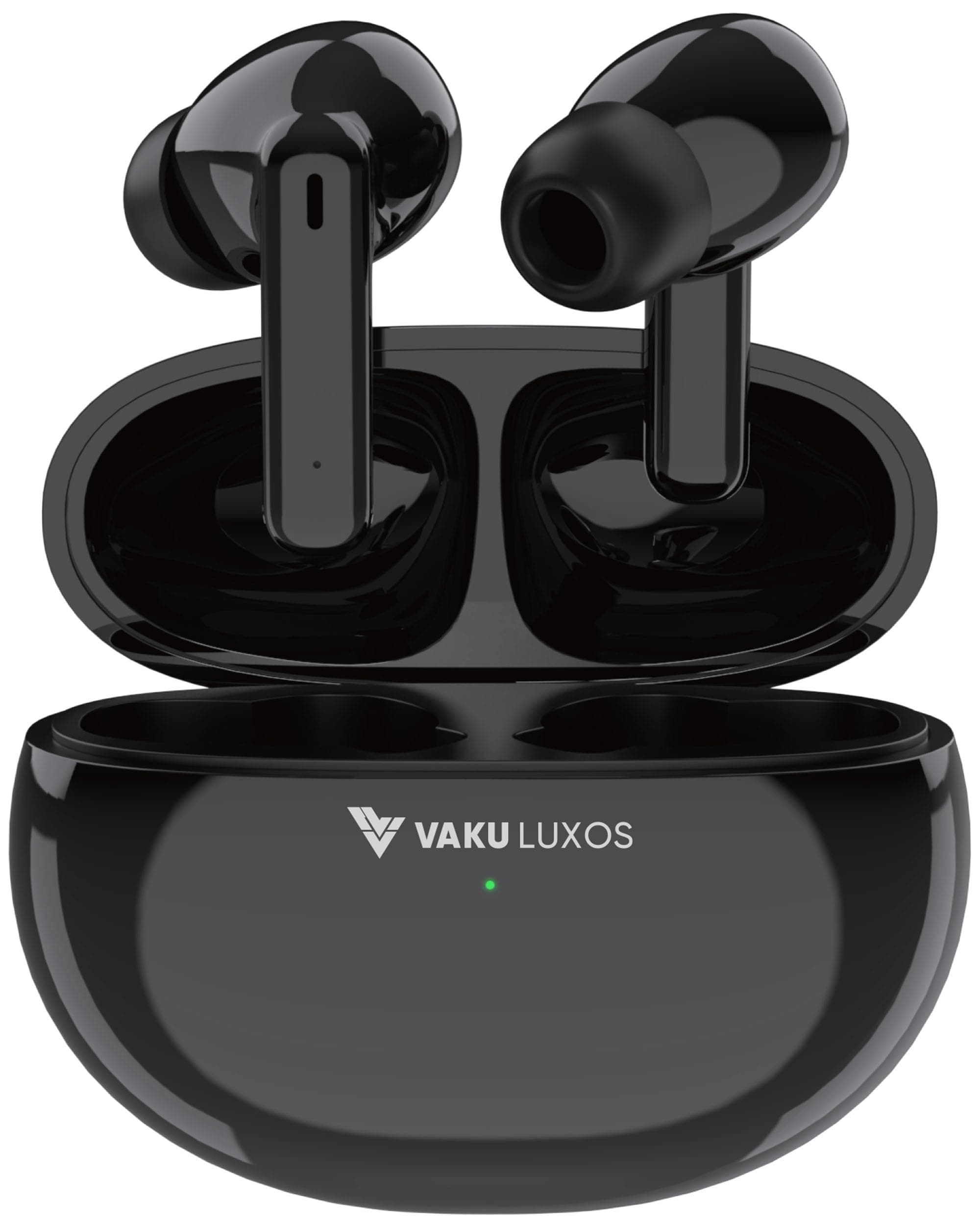 Vaku Luxos SONAIR TWS Bluetooth 5.4 Earbuds | 60H Playtime | Touch Controls | Type-C Fast Charging | 10mm Driver | Voice Assistant | Deep Bass Wirele...