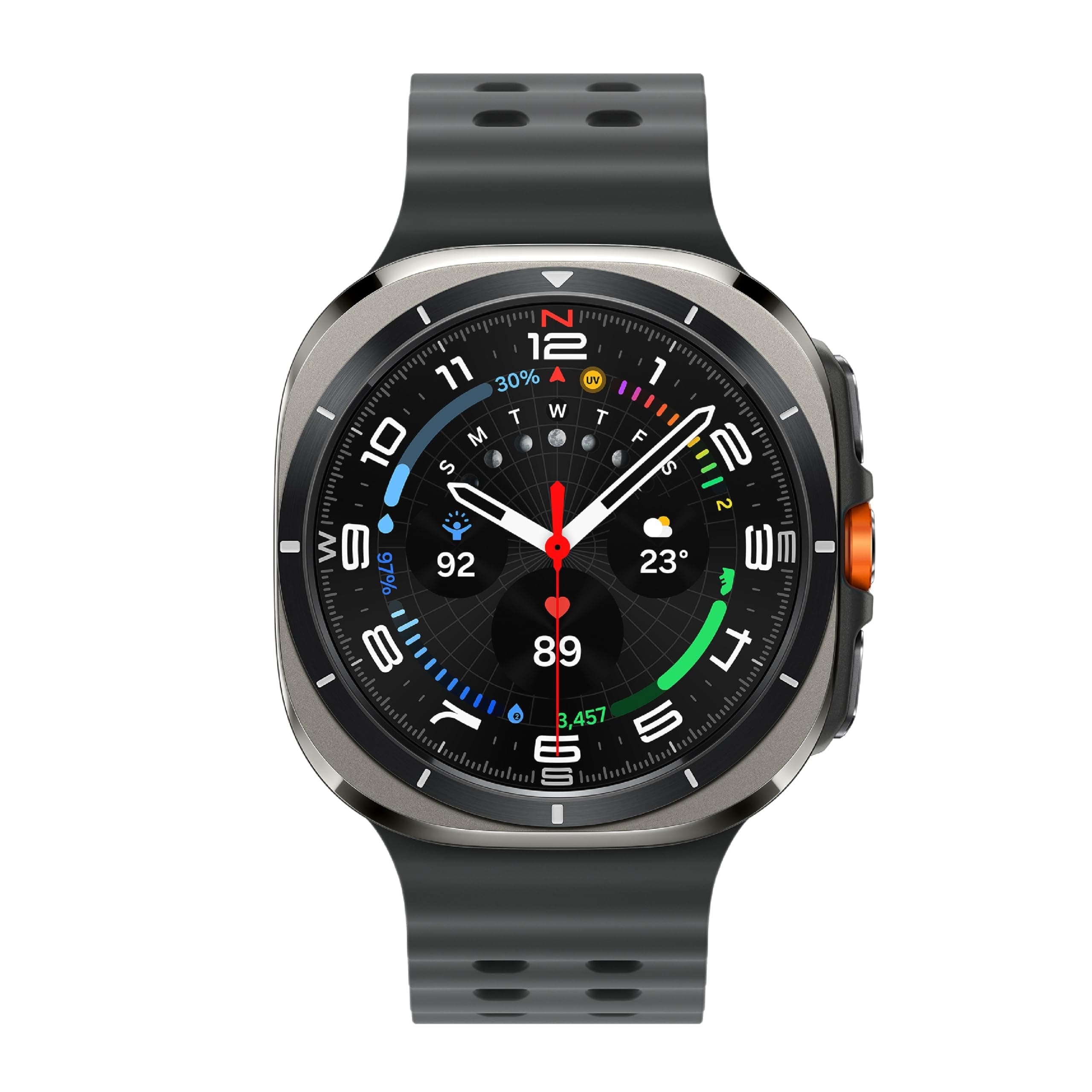 Samsung Galaxy Watch Ultra (47mm, LTE, Silver) with Upto 100h battery | 3nm Processor | Dual GPS | Quick Button/Siren | Sapphire Glass & Titanium | 10...