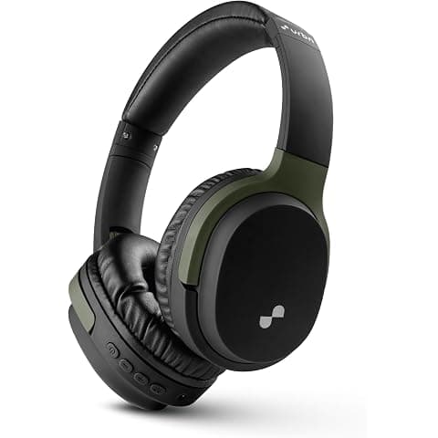 URBN Thump 550 Bluetooth 5.4 Wireless On Ear Headphone | HD Sound | Deep Bass | in-Built Mic | Type-C Charging | Foldable | Aux | Micro SD Card | 1 Year Replacement Warranty (Camo)