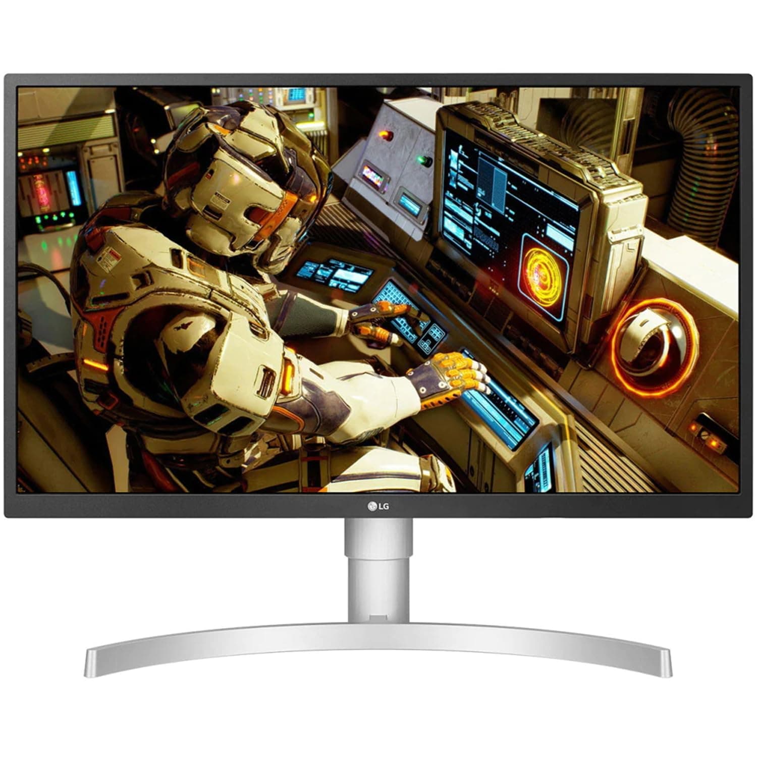 LG 69 cm/27 inches LCD 4K-UHD 3840 x 2160 Pixels HDR 10 Monitor with IPS Panel, Radeon FreeSync, Height/Pivot/Tilt Adjustable Stand, HDMI x 2, Display