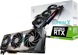 MSI GeForce RTX 3070 Ti SUPRIM X 8G I 8GB GDDR6X 256-bit Gaming Graphic Card (912-V505-010)