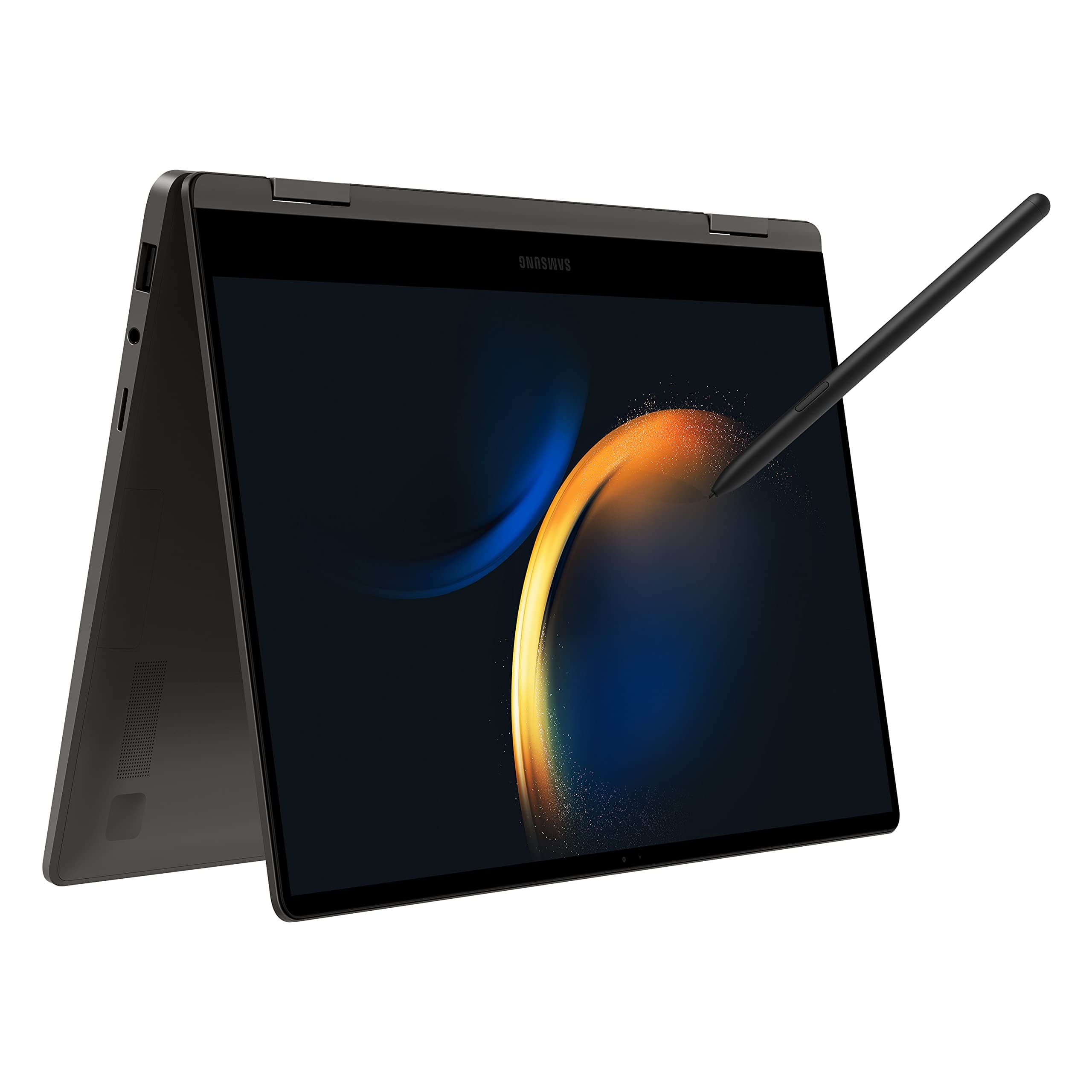 Samsung Galaxy Book3 360 Intel 13th Gen i5 EvoTM 33.78cm(13.3") Super Amoled 2-in-1 Touchscreen Laptop (16 GB/512GB SSD/Windows11/MSOffice/BacklitKB/Fingerprint Sensor/Graphite/1.16Kg), NP730QFG-KA1IN