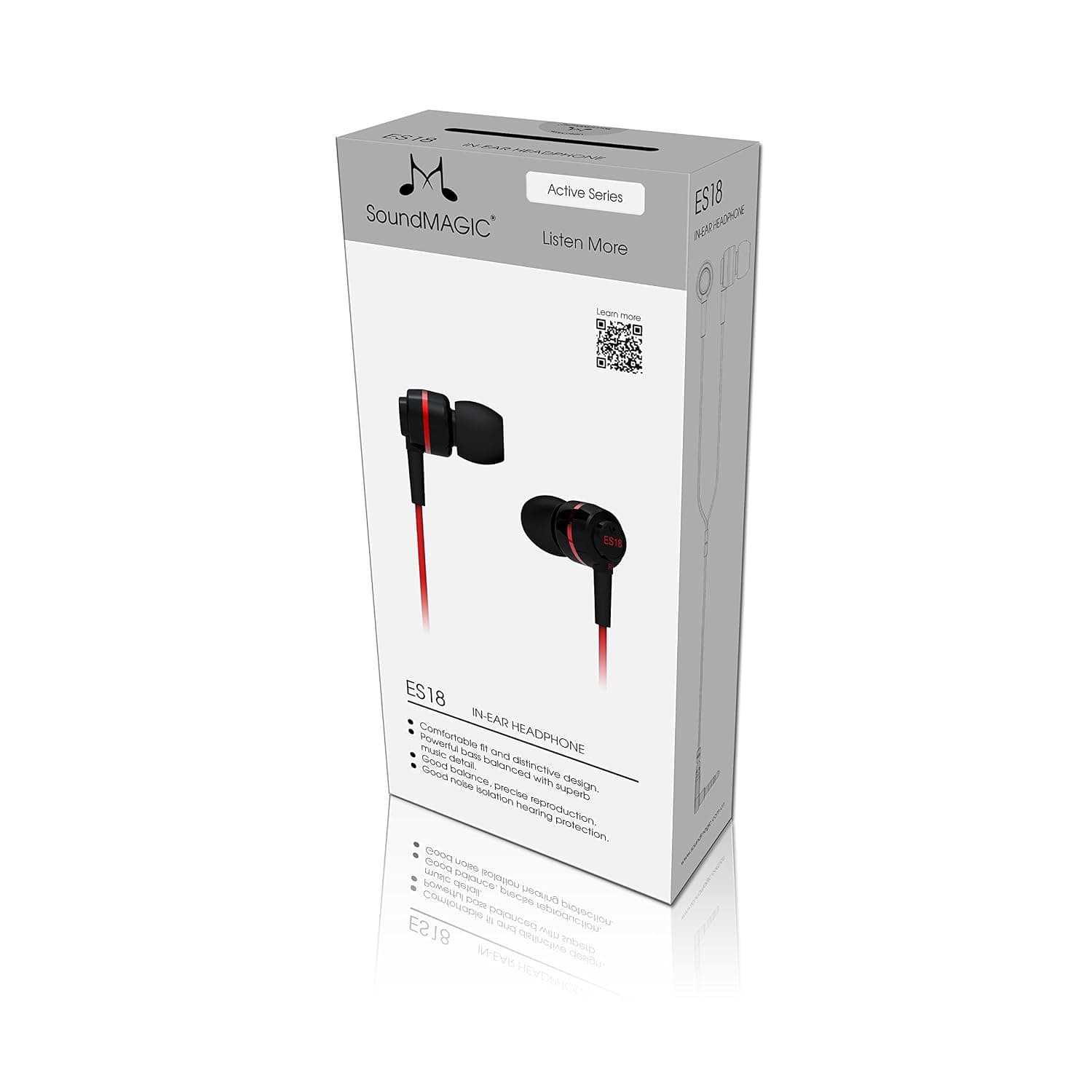 SoundMAGIC ES18 in-Ear Isolating Earphones (Red)