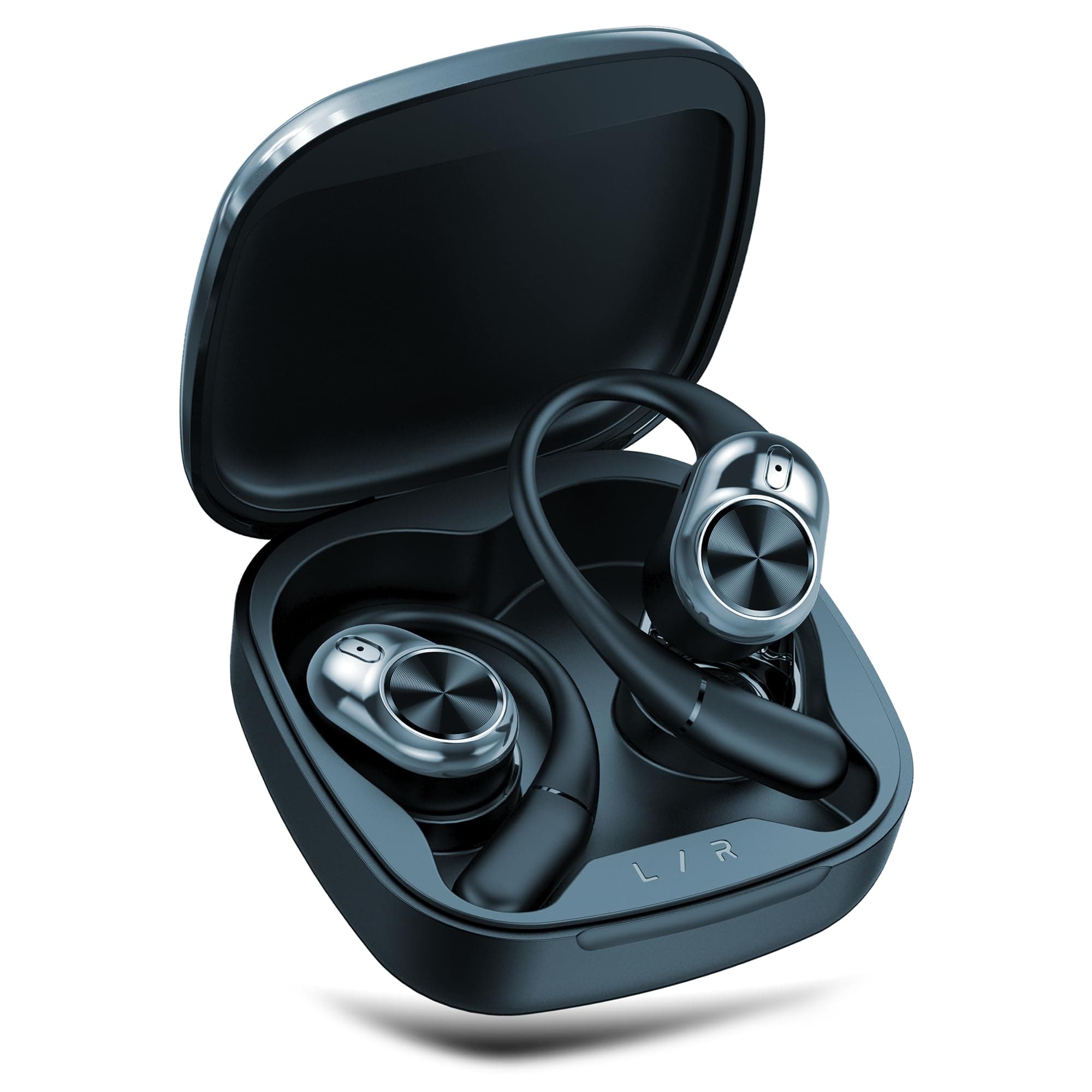 truke Newly Launched Buds Infinity Open Ear Wireless Earbuds with 70Hours of Playtime, 16mm Titanium Speaker, Quad Mic PureVoice™ ENC for Clear Calls, Dual Pairing, Fast Charging OWS - Royal Blue