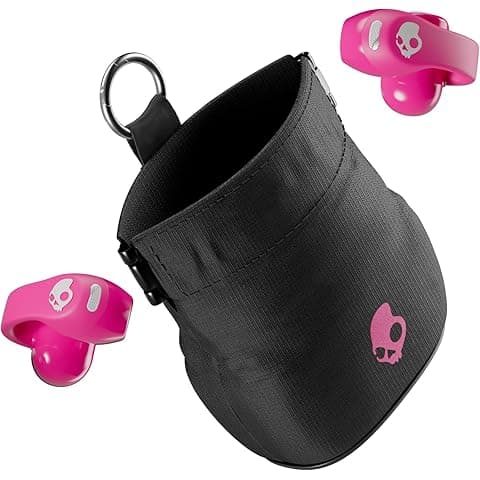 Skullcandy Push 720 Open Wireless Open-Ear Bluetooth Earbuds - Crazy Pink | Waterproof, Clip-On Lightweight Design, 30 Hours Battery, Wireless Charging Pouch, Exercise, Running Outdoors, Gym, Fitness