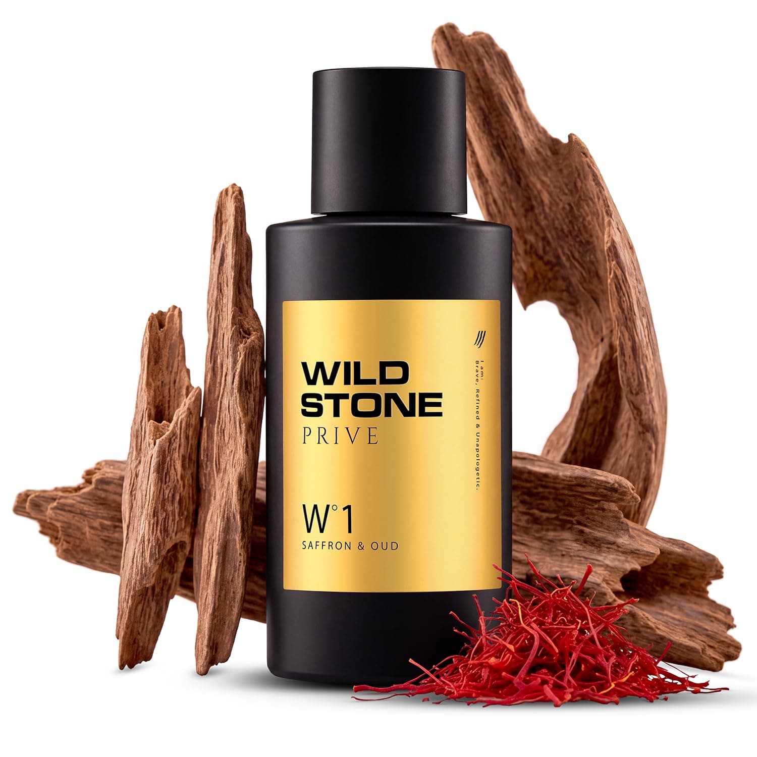 Wild Stone Prive Saffron & Oud Parfum for Men 100ml | Luxury Long Lasting Perfume | Rich, Oud & Woody Fragrance | Premium Men's Perfume