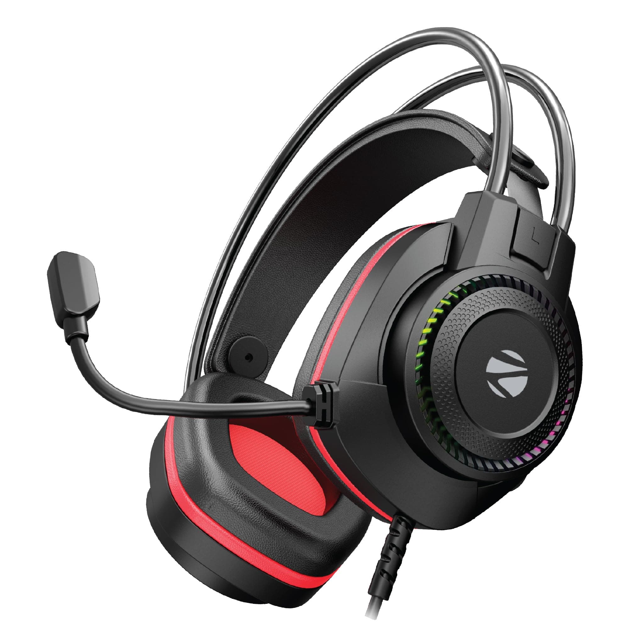 Zebronics Premium Wired USB Gaming Headphone, Simulated 7.1 Surround Sound, 40mm Neodymium Drivers, Windows Software, EQ, Flexible Mic, Multicolor, 2m...