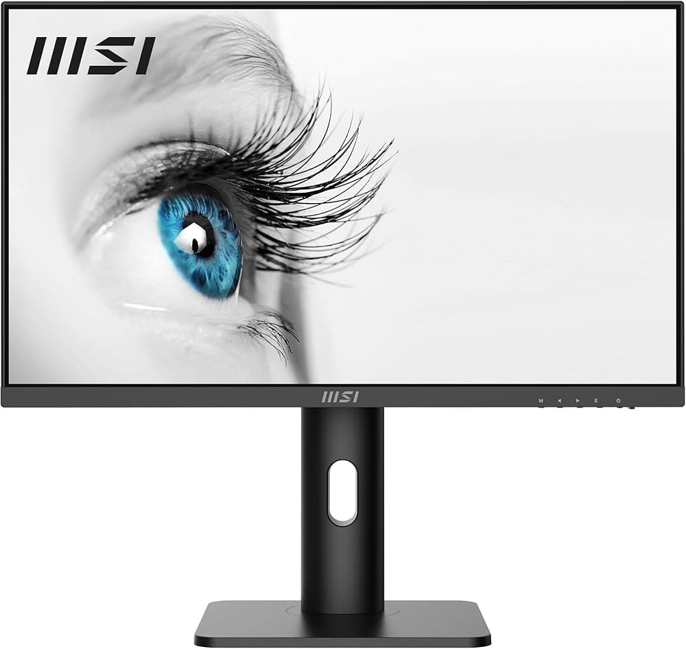 MSI PRO MP243XP 23.8 Inch Full HD Office Monitor - 1920 x 1080 IPS Panel, 100 Hz, Eye-Friendly Screen, VESA Mountable, Built-in Speakers, Display Kit ...