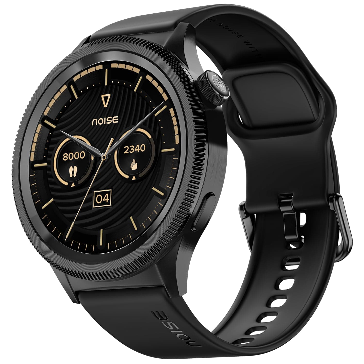 Noise Newly Launched Halo 2 Smartwatch 1.43" AMOLED, 1st Rotating Dial (Axe-Cut Bezel Design), Stainless Steel Build, Menu Transition Animations Effec...