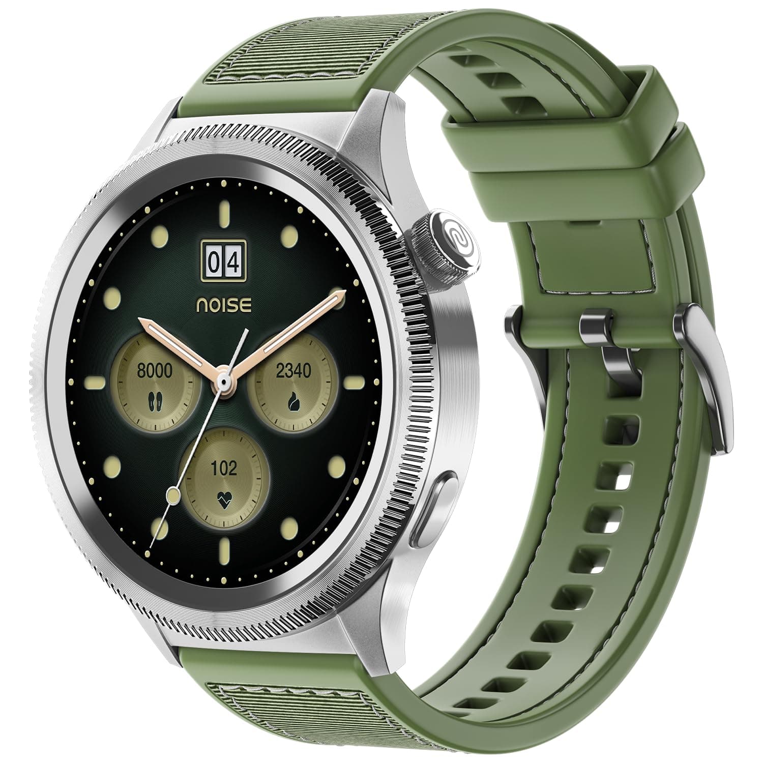 Noise Newly Launched Halo 2 Smart Watch 1st Ever Functional Rotating Dial (Axe-Cut Bezel), 1.43" AMOLED, Stainless Steel Build, Custom Transition Effe...