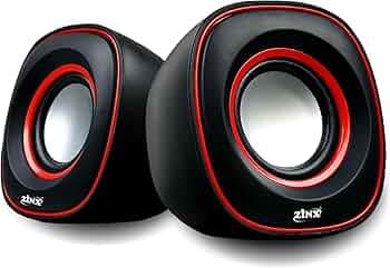 Zinx USB 2.0 Portable Multimedia Speaker System | Suitable for Laptop & Desktop | Power Bass