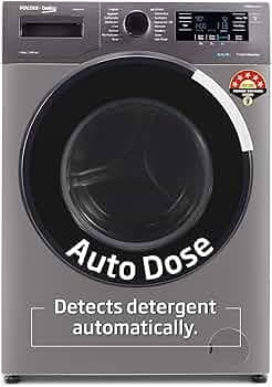 Voltas Beko 8.0kg, Inverter, 5 Star Front Load Washing Machine (WFL8014VTAP, Anthracite), Auto Dosing,Stain Expert