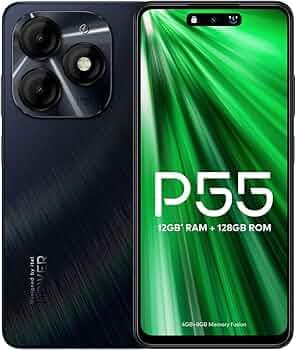 itel P55 4G | Upto 12GB RAM with Memory Fusion & 128GB ROM| 50MP AI Dual Rear Camera & 8MP Front Camera| 5000mAh Battery with 18W Charger | Dynamic Ba...