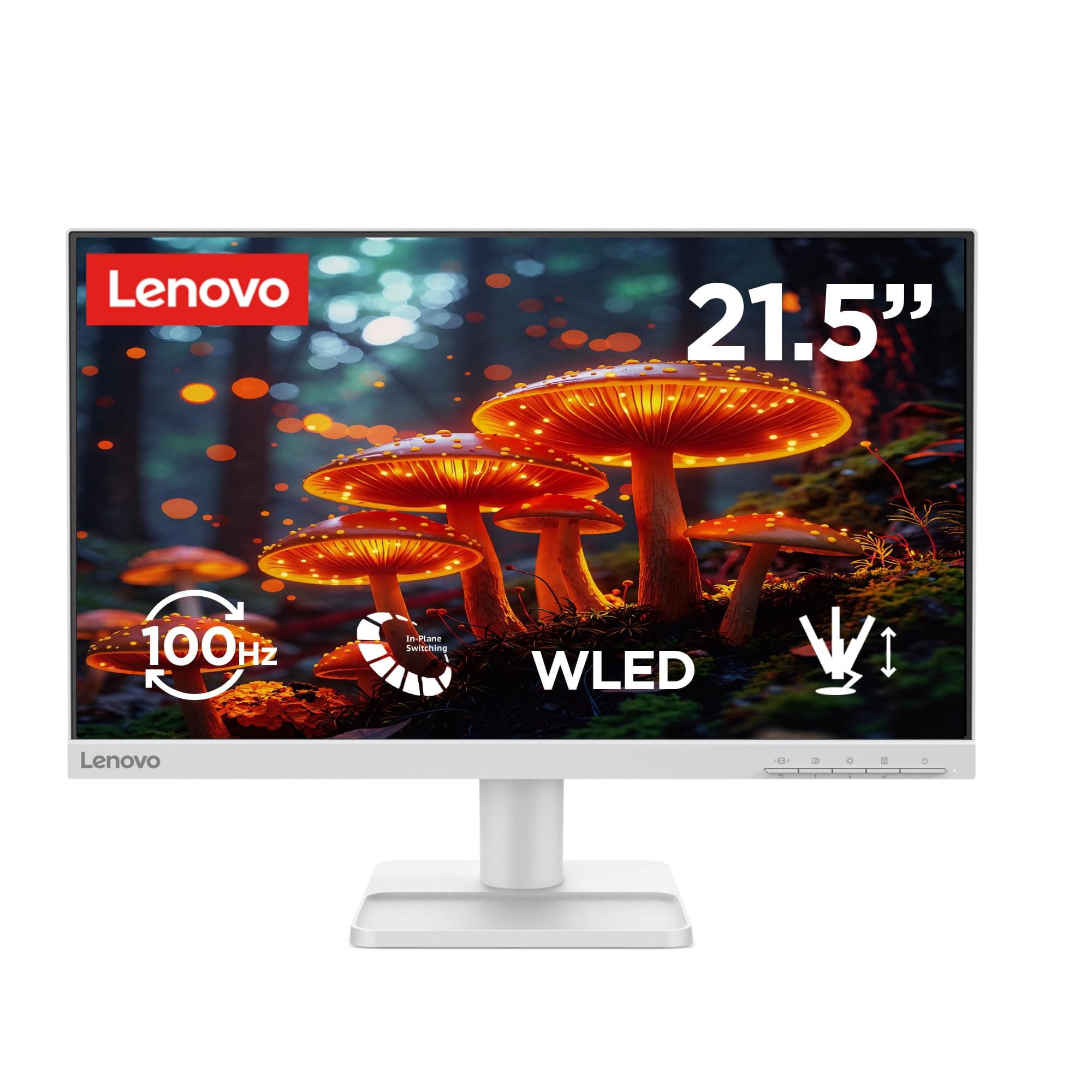 Lenovo L22-42 | 21.5" (54.6cm) FHD (1920x1080) IPS 100Hz Monitor | 4ms, AMD FreeSync, 99% sRGB, 1xHDMI 1.4, 1xVGA| Tilt | Cloud Grey | 68FAKAC6IN