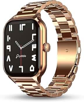 Pebble Elevate 1.99" (5.05 cm) Infinite Display, BT Calling, Health Suite, Multi Sports Mode, Step Pedometer, Multiple Watch Faces, AI Voice Assistanc...
