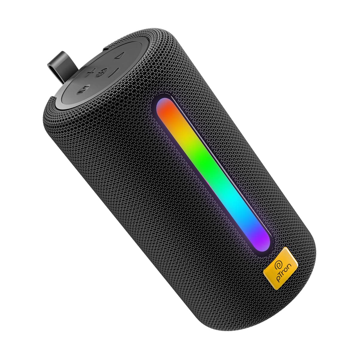 pTron Fusion Buzz 14W Bluetooth Speaker with Pristine Sound, 8hrs Playback, Rhythmic RGB LEDs, Multi-Play Modes BT5.3/TF Card/USB, TWS Feature, Integr...