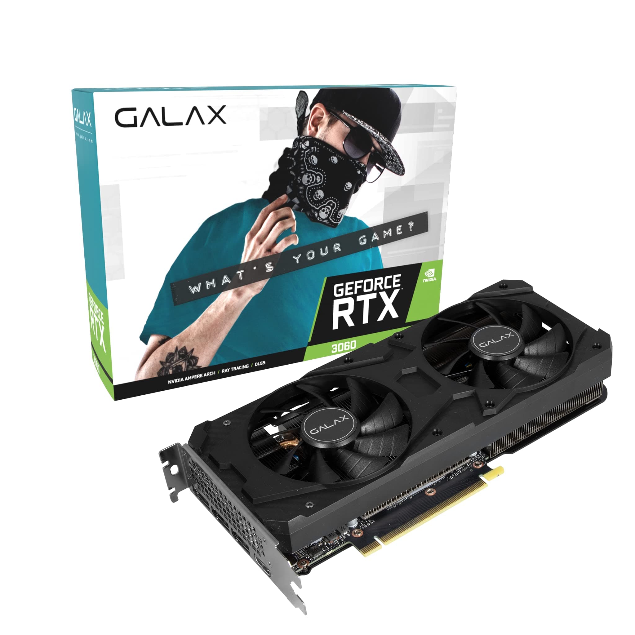 GALAX GeForce RTX 3060 (1-Click OC) 12GB GDDR6 192-bit DP*3/HDMI Graphics Card