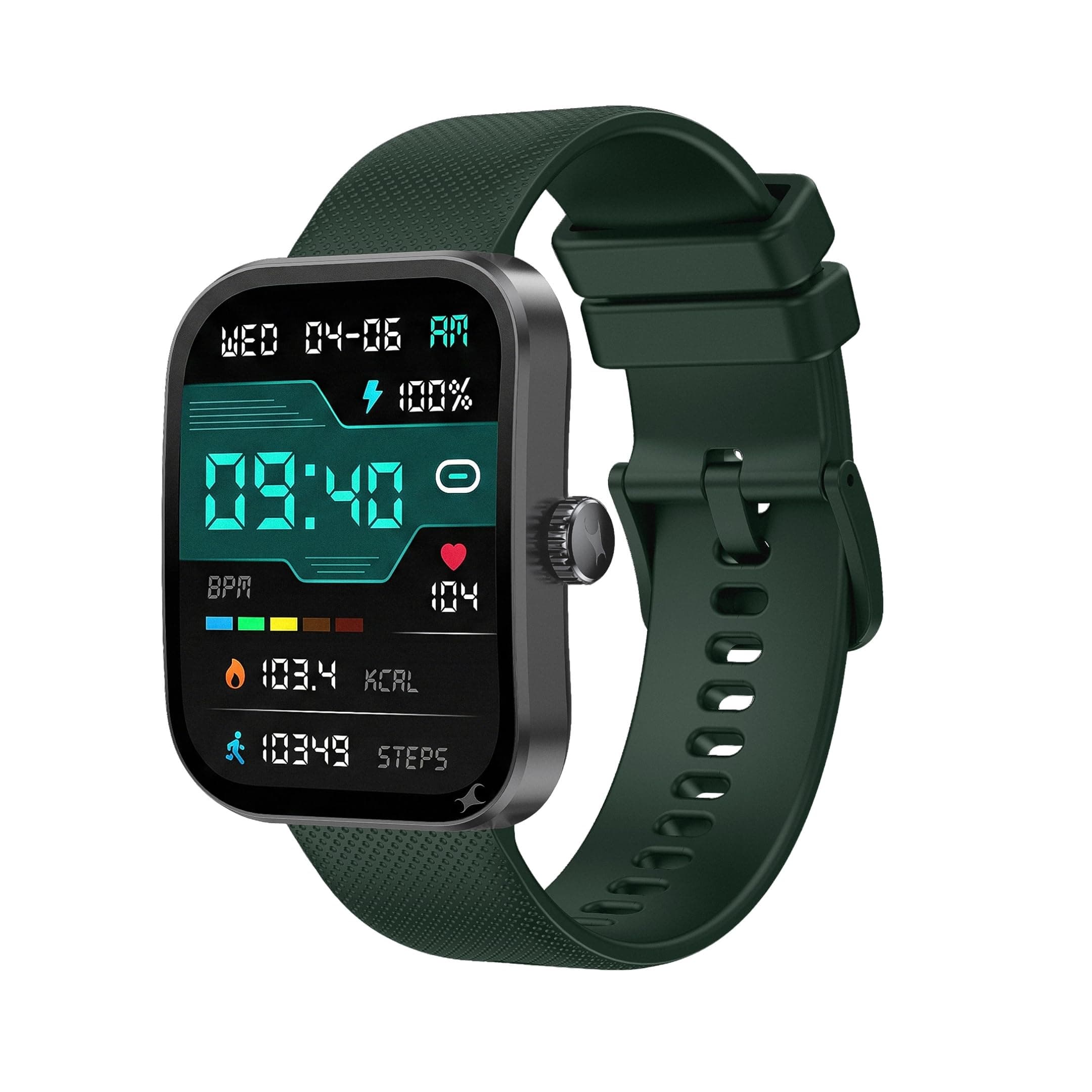 Fastrack Revoltt FS3 Smart Watch with 2.01" TFT Display, Bluetooth Calling, Functional Crown, 24/7 Health Suite, Heart Rat...