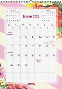 AccuPrints Abstract june 2024 till Dec 2025 Wall Hanging Calendar and Planner (12 x 18 inches) Paper -170 gsm
