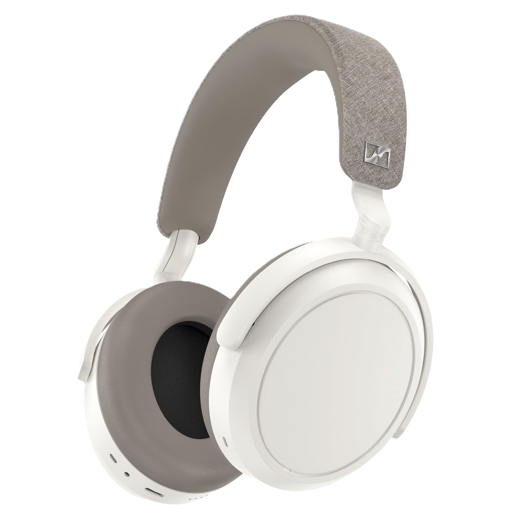 Sennheiser Momentum 4 Wireless Headphones, Bluetooth for Crystal-Clear Calls w/Adaptive Noise Cancellation, 60h Battery Life, Customizable Sound & Lightweight Folding Design, White