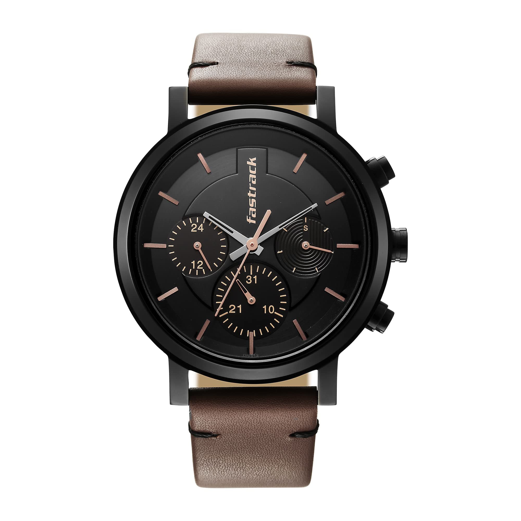 Fastrack Analog Black Dial Men's Casual Watch