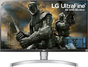 LG 27 inch 4K-UHD (3840 x 2160) HDR 10 Monitor (Gaming & Design) with IPS Panel, HDMI x 2, Display Port, AMD Freesync, Height Adjust & Pivot - 27UK65