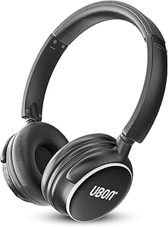 Ubon Beatless Gbt-5605 Bluetooth Wireless On Ear Headphones With Microphone Black