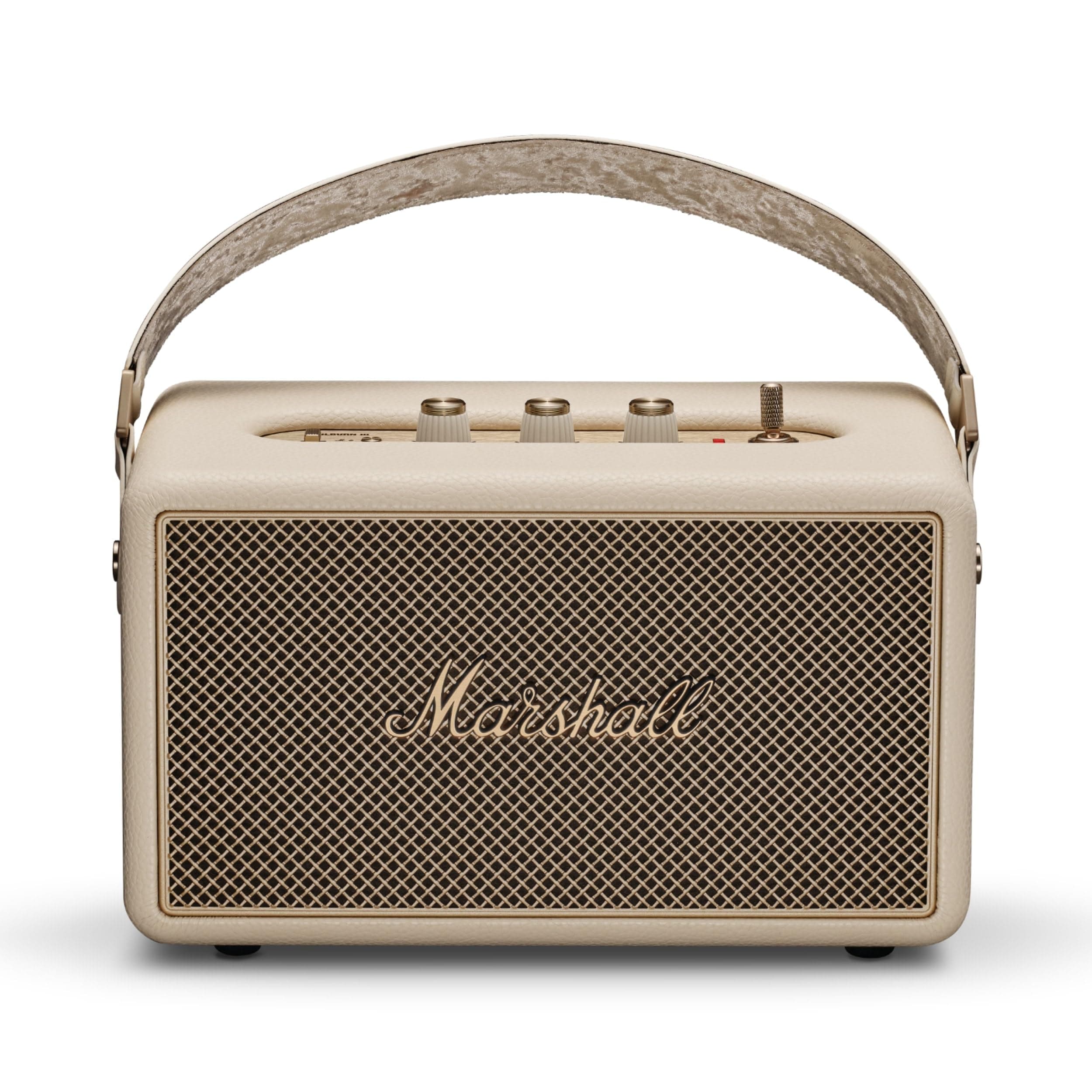 Marshall Kilburn III Portable Bluetooth Speaker with 50+ Hours of Portable Playtime, (360 Sound), Dust & Water-Resistant (IP54) Cream.