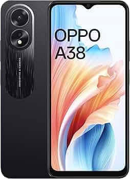 (Refurbished) OPPO A38 (Glowing Black, 4GB RAM, 128GB Storage) | 5000 mAh Battery and 33W SUPERVOOC | 6.56" HD 90Hz Waterdrop Display | 50MP Rear AI C...
