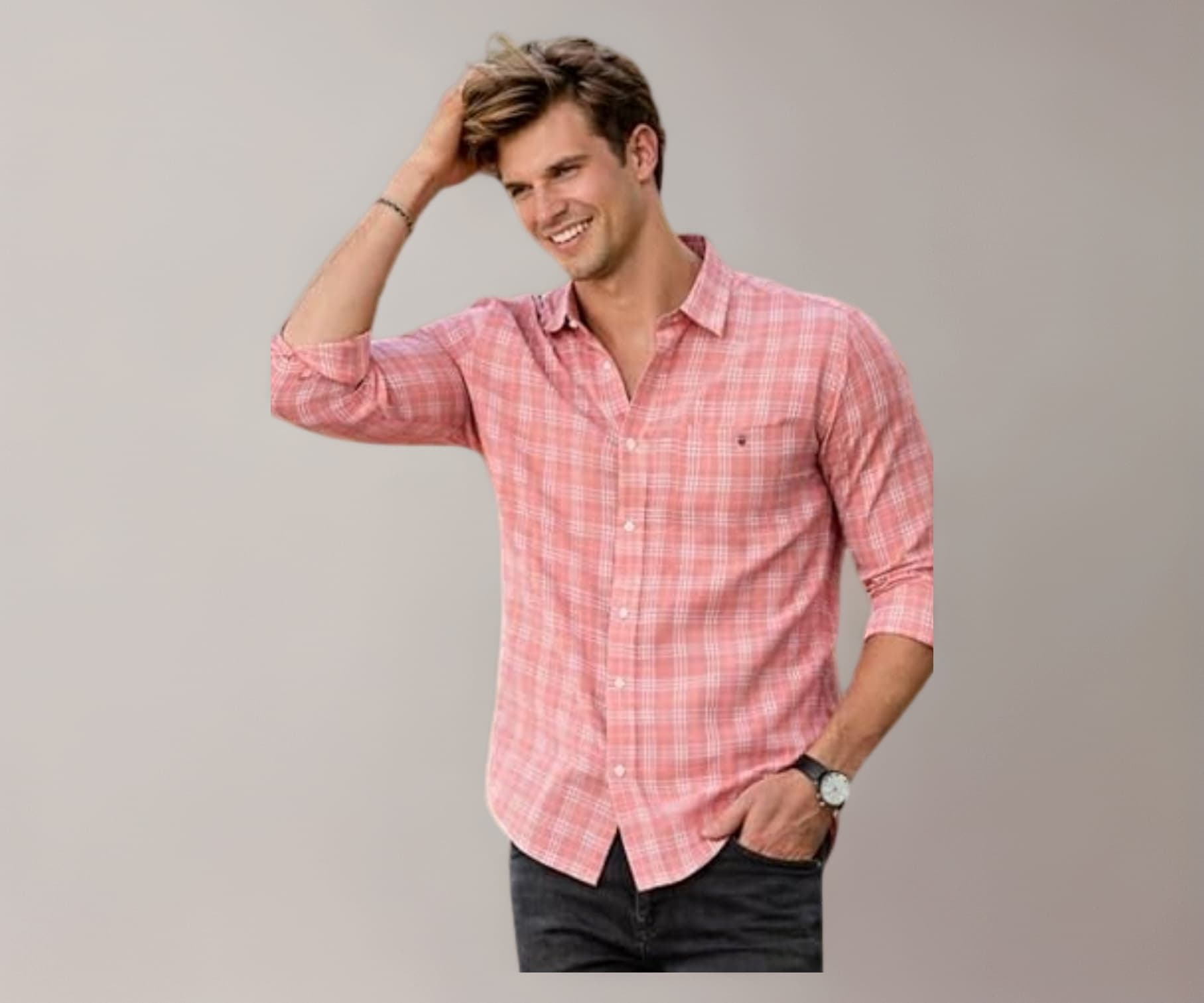 Louis Philippe Men Sports Slim Fit Checks 100% Cotton Casual Shirt