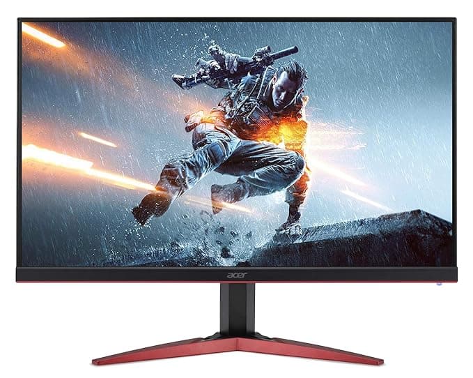 Acer 27-inch 165 Hz 0.7 MS FHD Gaming Monitor with TN Panel 400 NITS ZeroFrame, 1 x DVI Dual Link Up, 1 x HDMI, 1 x Display Port, 2W x 2 Speakers - KG