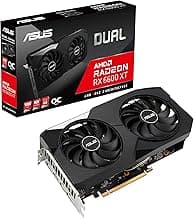 ASUS Dual AMD Radeon RX 6600 XT OC Edition 8GB GDDR6 Gaming Graphics Card (AMD RDNA 2, PCIe 4.0, 8GB GDDR6 Memory, HDMI 2.1, DisplayPort 1.4a, Axial-t