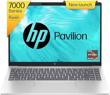 (Refurbished) HP Pavilion Plus Laptop AMD RYZEN AI Powered 7-7840U, 14-inch (35.6 cm) OLED, 2.8K UWVA, 16GB RAM, 1TB SSD, Radeon 780M Graphics, B&O, B...