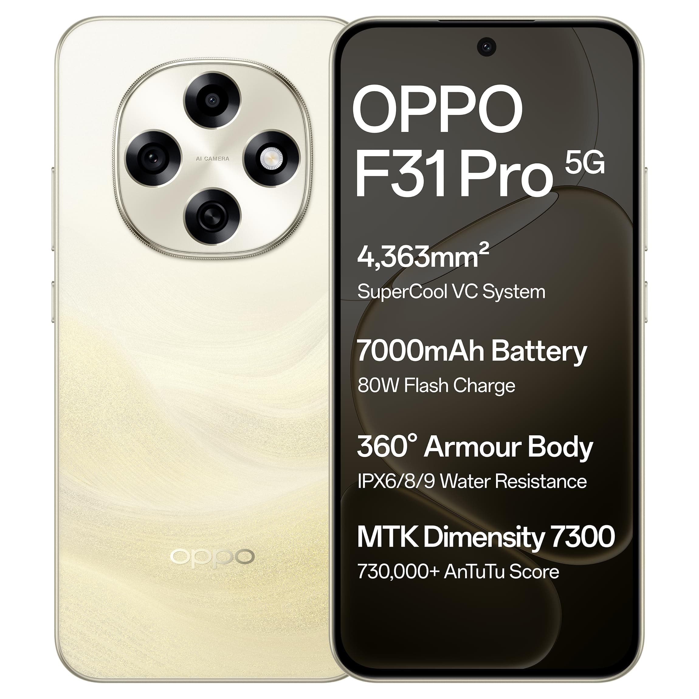 Oppo F31 Pro 5G 256GB 8GB-Desert Gold