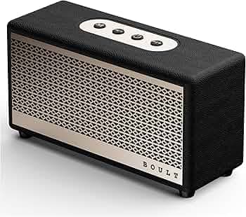 Boult Newly Launched Retroamp Z30 with 30W Bluetooth Speaker with Dual Dynamic Drivers, 10Hrs Playtime, Rugged Leather Body, Type-C Charging, FM/AUX/U...