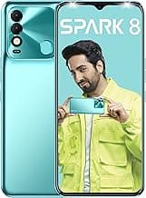 Tecno Spark 8 (Turquoise Cyan, 4GB, 64GB Storage) | 16MP Dual AI Camera | New Metal Coding Design| 5000mAh | 8MP Selfie Camera with Dual Flashlight