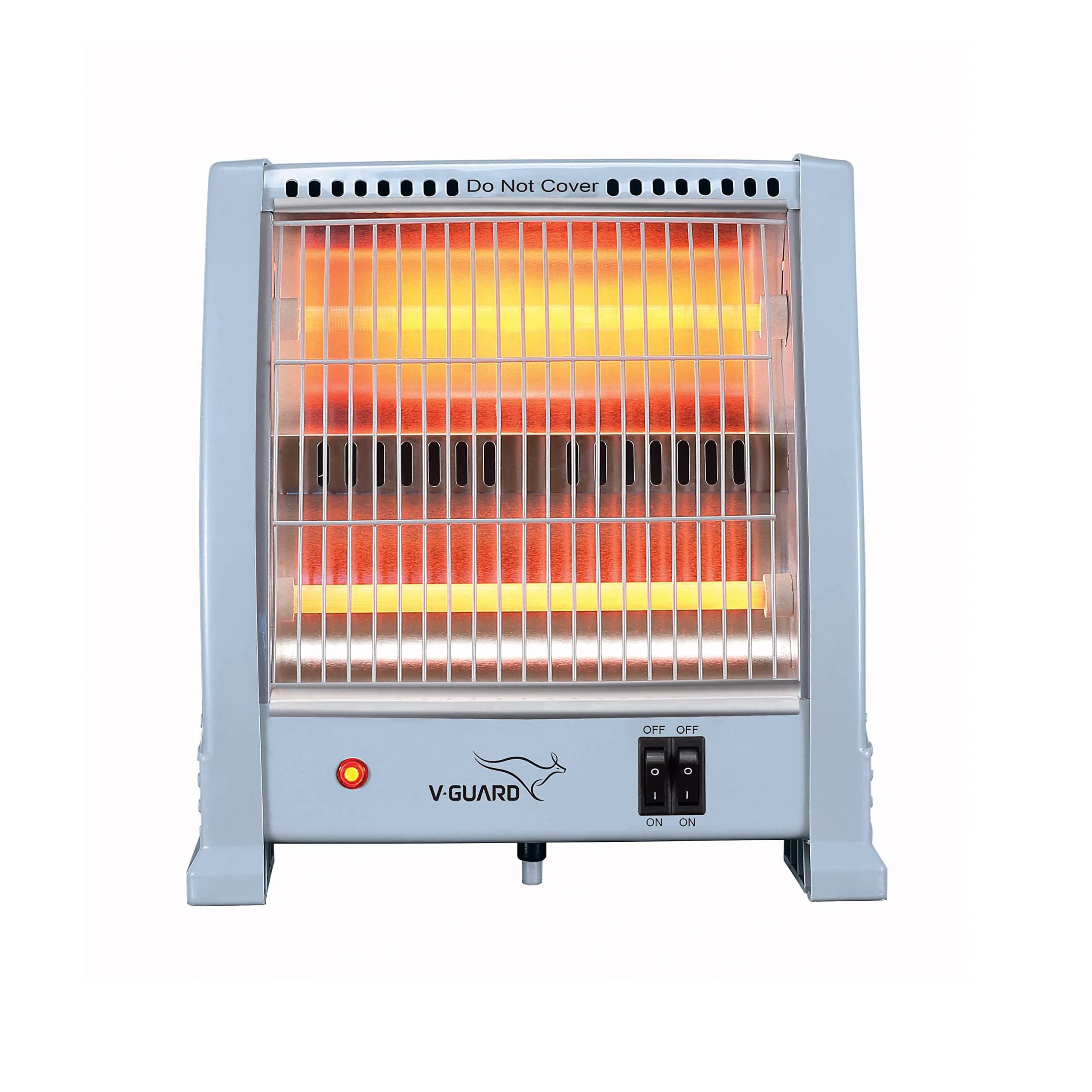 V-Guard EQT 800 Quartz Room Heater | Noise-free Performance | Enables Quick Heating | 1 Year Warranty