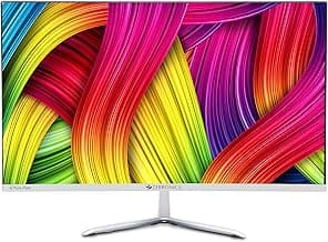 Zebronics 24 inch (60.4 cm) LED Monitor with Full HD Display, HDMI and VGA Port, built in Speaker, Slim Bezel, Metal Stand and Wall Mountable - Zeb-A2