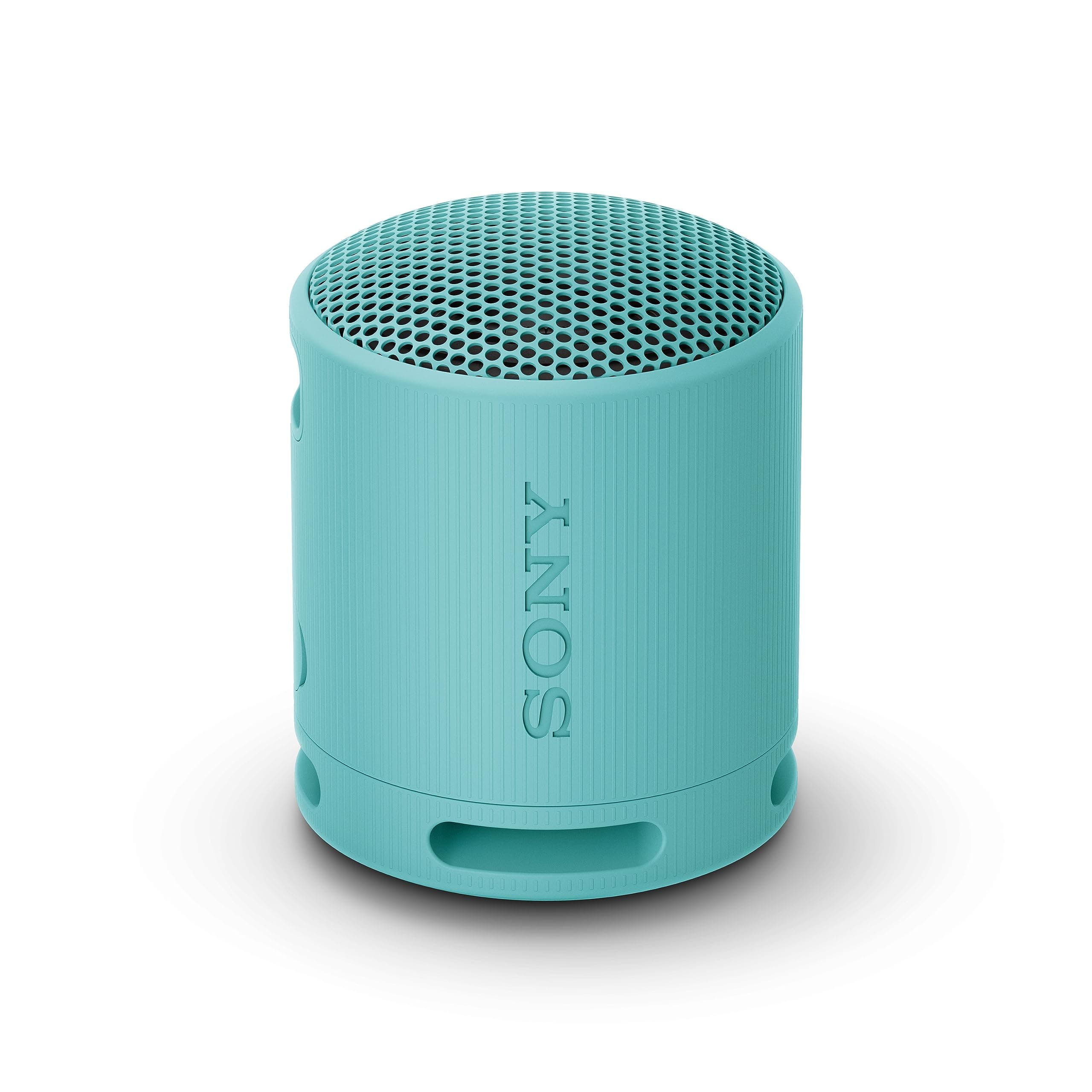 Sony SRS-XB100 Wireless Bluetooth Portable Lightweight Super- Compact Travel Speaker, Extra-Durable IP67 Waterproof & Dustproof, 16 Hrs Batt, Versatile Strap, Extra Bass and Hands-Free Calling-Blue