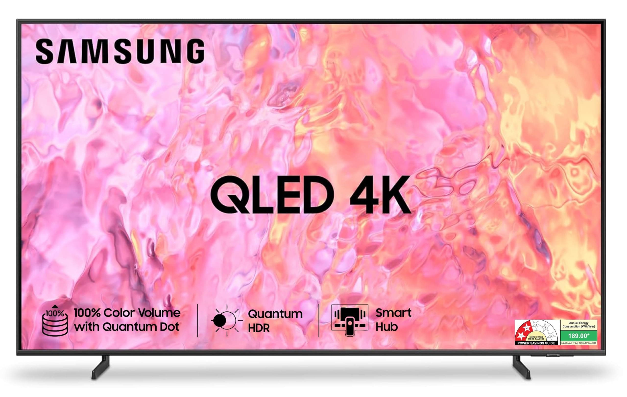 Samsung 138 cm (55 inches) 4K Ultra HD Smart QLED TV QA55QE1CAKLXL (Titan Gray)